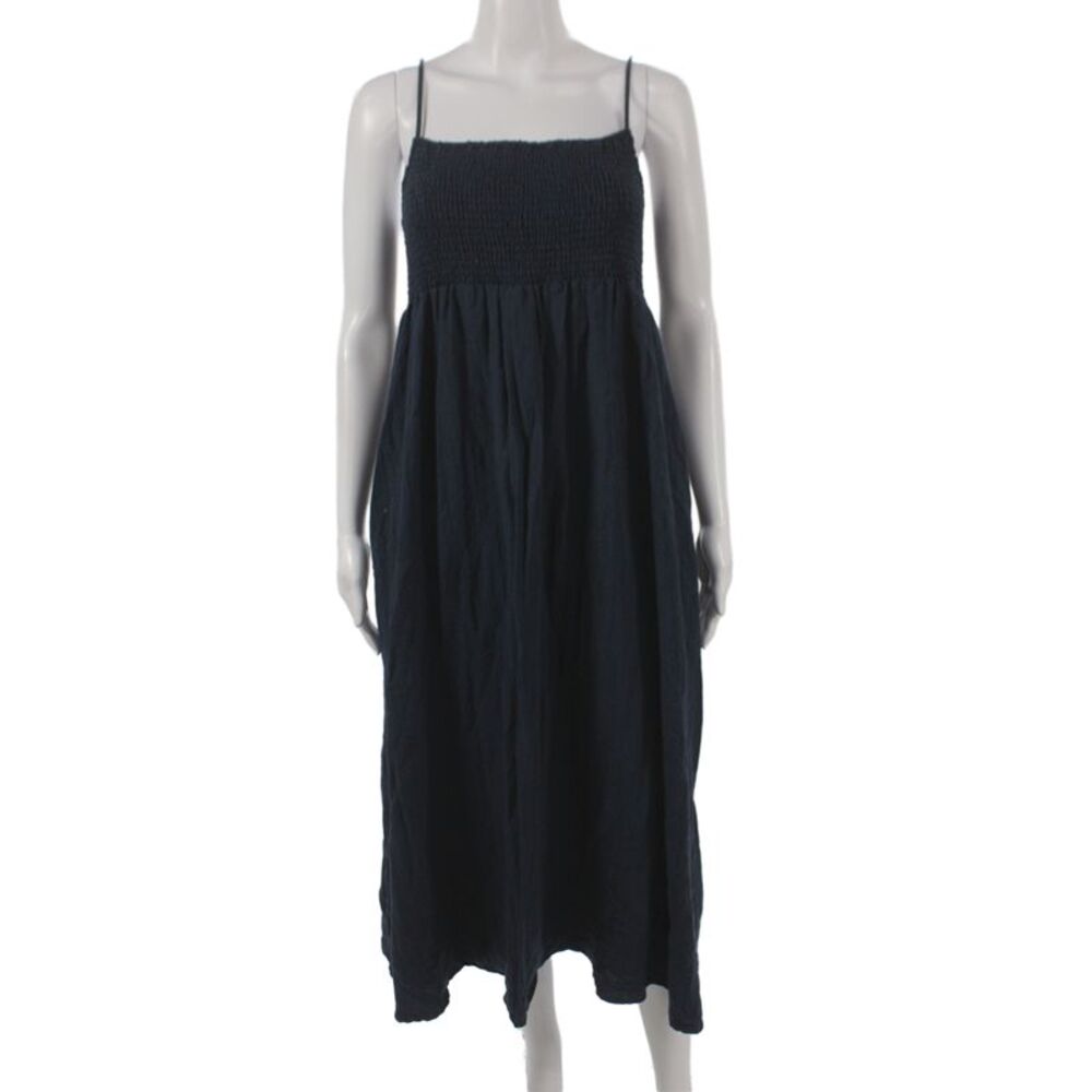Z Supply Women Black Maxi Dress Sleeveless Square Neck Rayon Size L